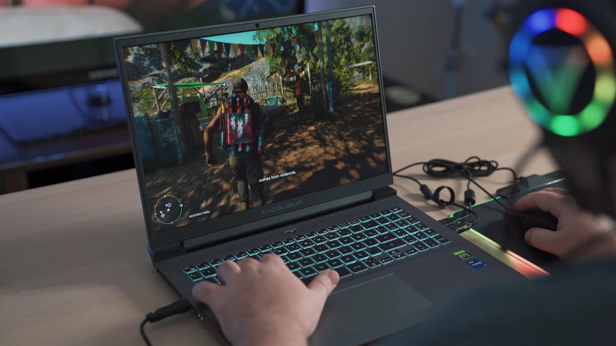 Gaming laptop setup
